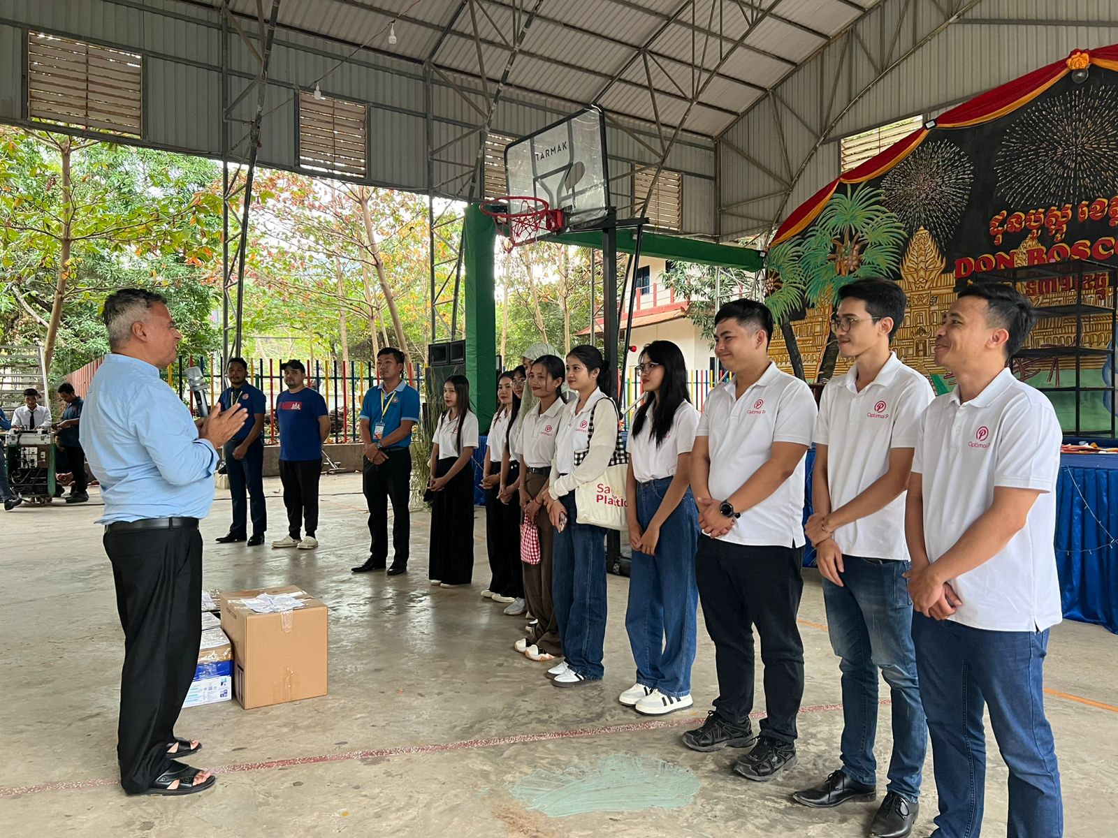 HR Strategic Partner Co., Ltd visit Don Bosco Kep and give material for Student