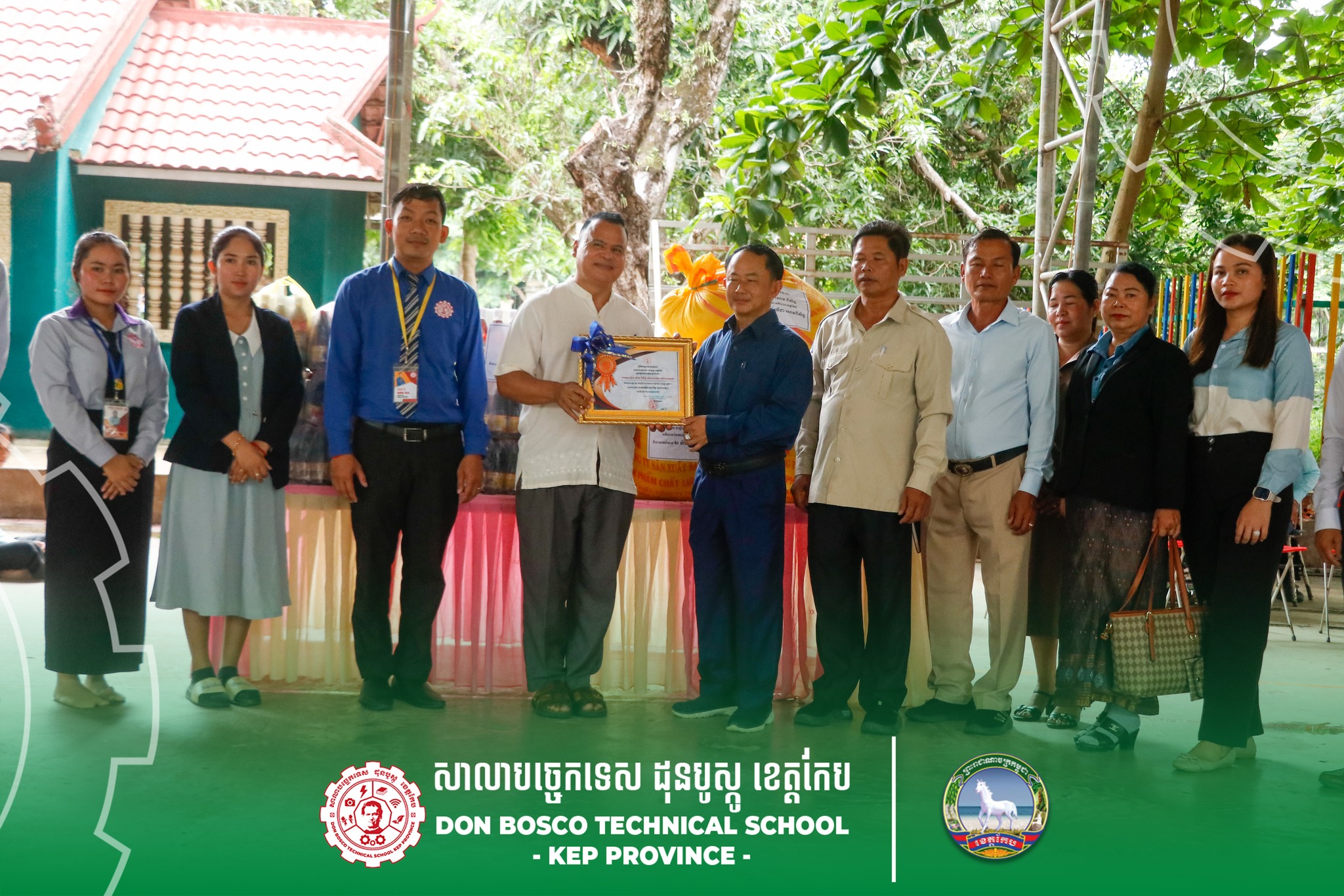 The Governor of Kep Province Donates to Don Bosco Technical School with the Aim of Supporting Underprivileged Students and Orphans