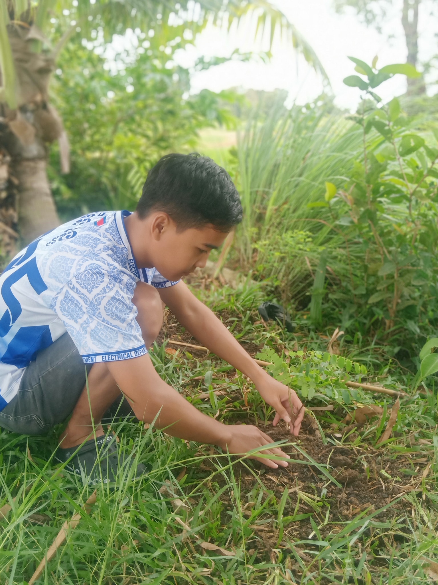 🌱 Our Don Bosco Students Show Love for Nature by Planting Trees at Home